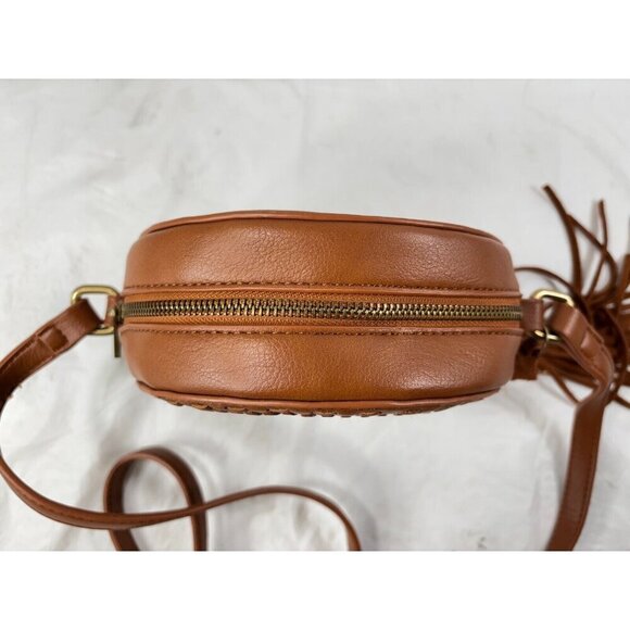 Street Level Circular Woven Crossbody Purses - Picture 9 of 16